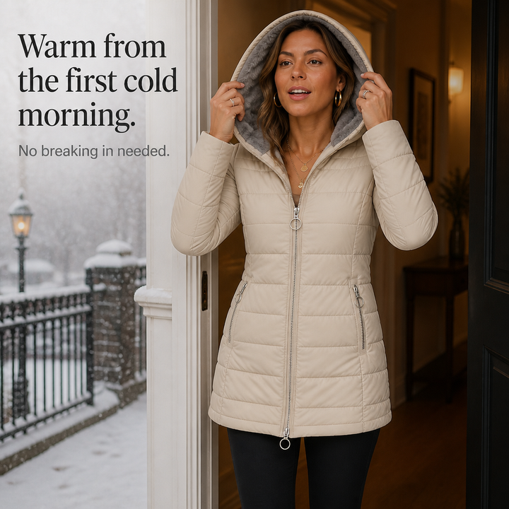 Wintervale | Plush-Lined Hooded Longline Puffer Coat