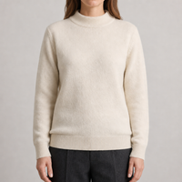 Juliette | Pure-Cashmere Mock-Neck Knit Sweater