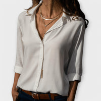 Colette | Relaxed Collared Button-Up Blouse