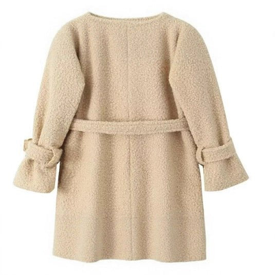 Drune | Teddy Coat – Double-Breasted Trench Style for Women