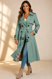 Margot | Trench lungo doppiopetto elegante da donna
