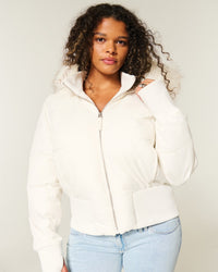 Claire | Elegant And Cozy Quilted Cropped Winter Jacket