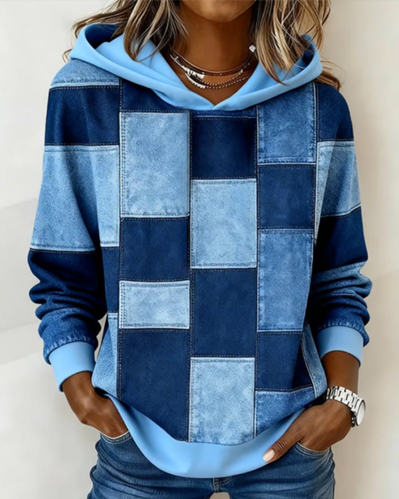 Harmon | Hoodie – Stylish Checkered Design for Women