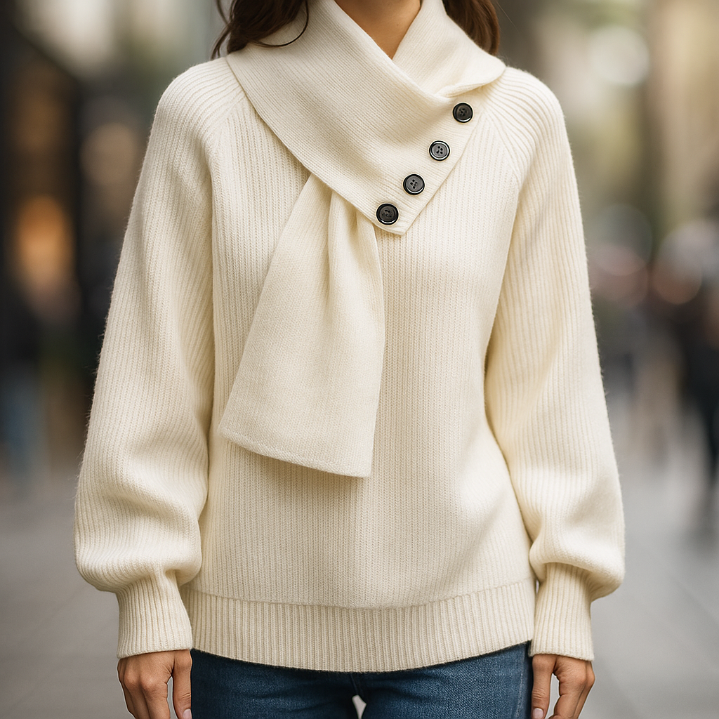 Seraphine | Maglione elegante da donna con collo a sciarpa