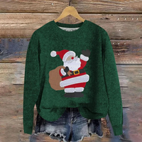 Holly | Festive Santa Graphic Christmas Sweater