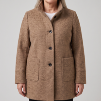 Celeste | Langer Trenchcoat aus Wollmischgewebe mit lässig taillierter Silhouette