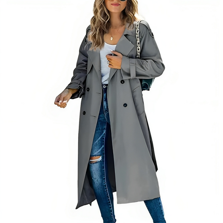 Bella | Women's Elegant Double-Breasted Trench Coat