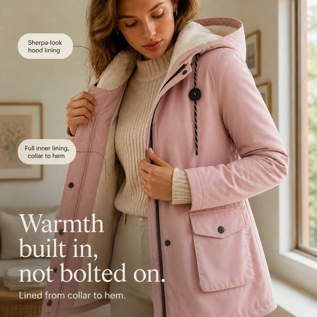 Everwarm | Long Hooded Parka for Women – Stylish Warmth