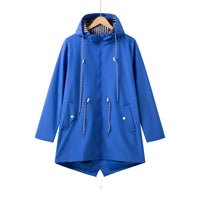 Sophia | Wasserdichter Trenchcoat mit Kapuze und Reißverschluss