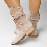 Ellarose | Women's Relaxed Slouchy Fold-Over Ankle Boots