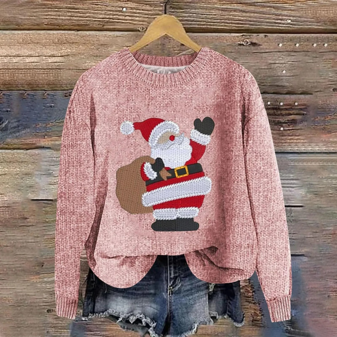 Angelika | Christmas Sweater with Santa Design for Everyone