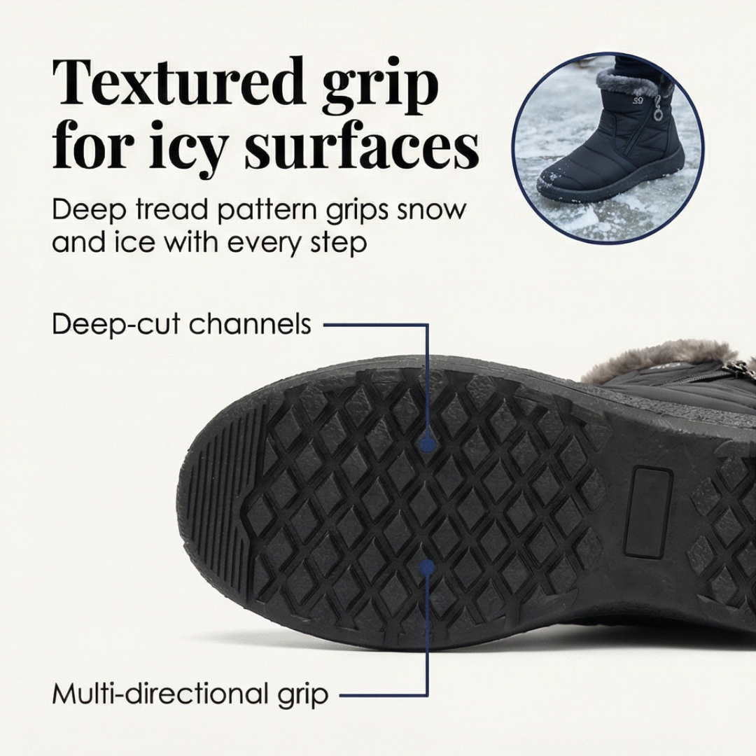 Frostiva | Winter Ankle Boots – Fur Lined Lightweight Style