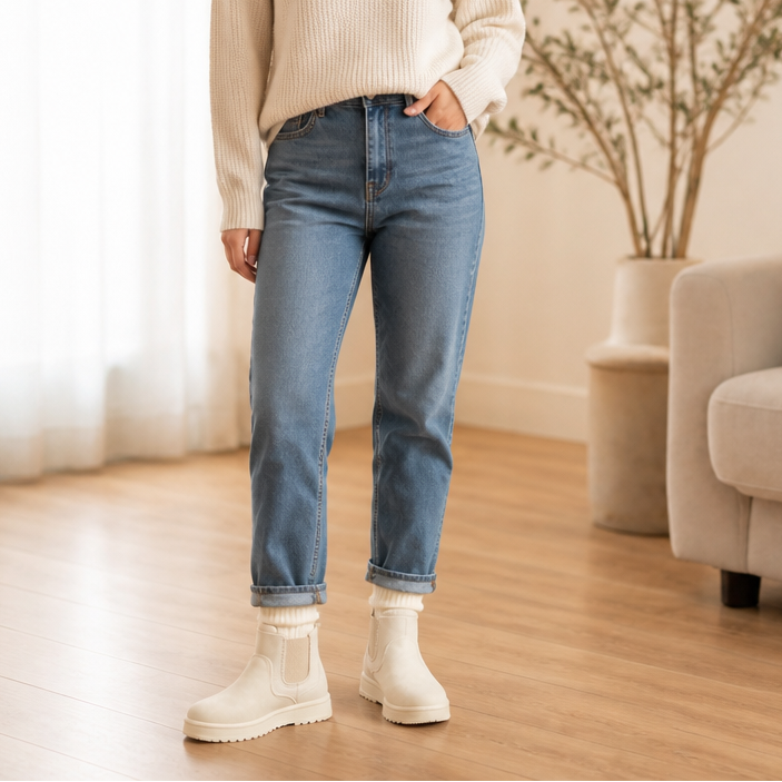 Cozywalk | Fur-Lined Slip-On Winter Boots – Casual Comfort for Women