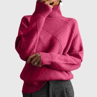 Camille | Maglione a collo alto con motivo geometrico