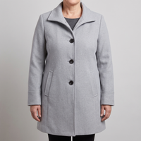 Florence | Trenchcoat mit geradem Schnitt und klassischer Wollsilhouette