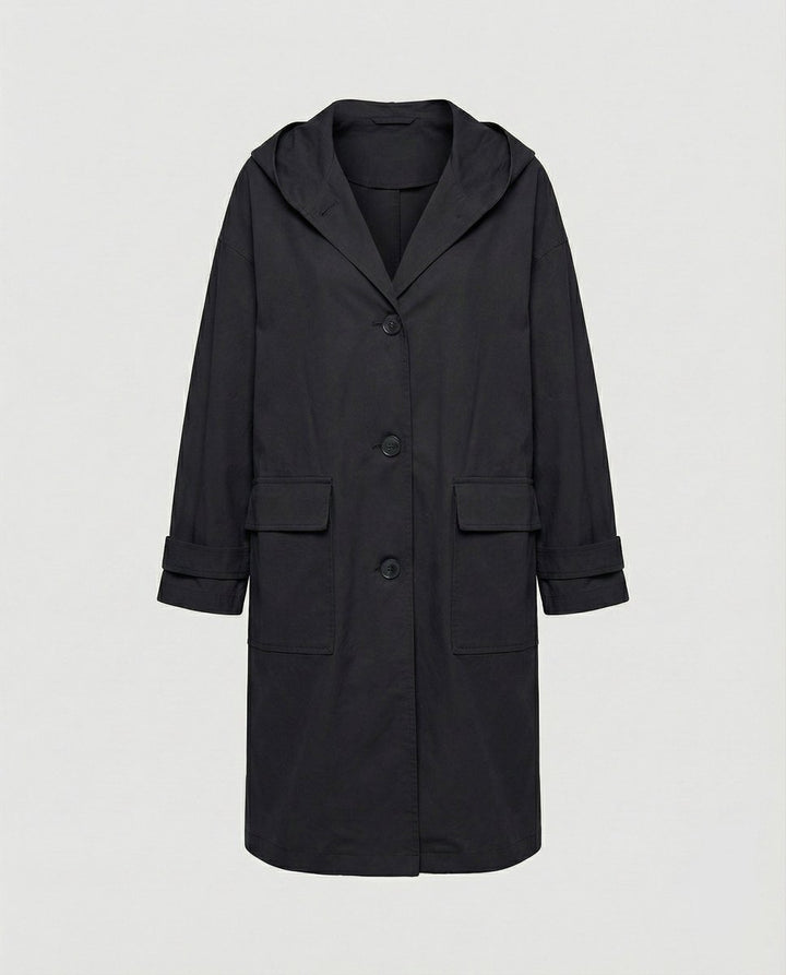 Freya | Zeitloser wasserdichter Trenchcoat mit Kapuze für Damen