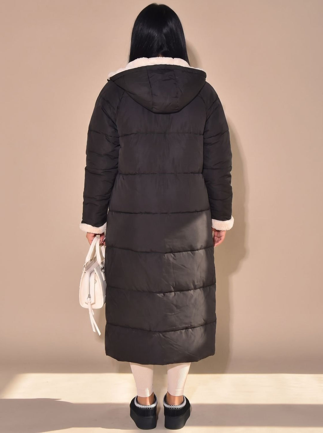Grace | Reversible Longline Hooded Puffer Coat for Women