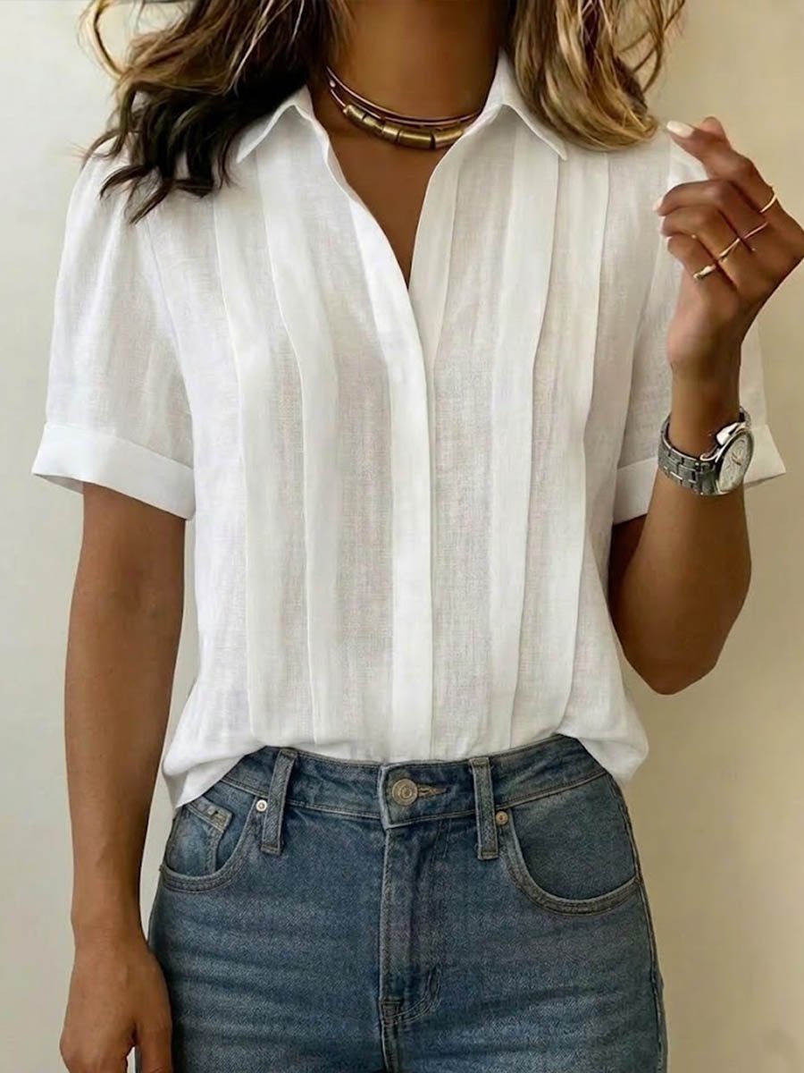 Maren | Short-Sleeve Blouse – Timeless and Versatile Style