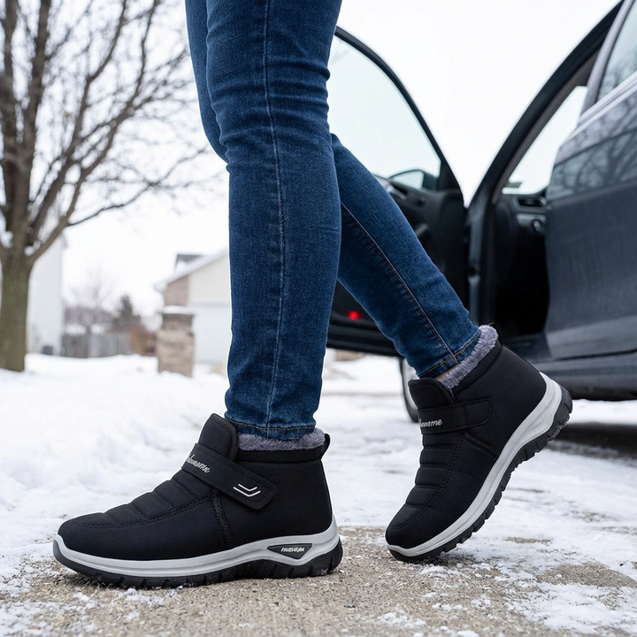 Cozara | Fur Lined Winter Boots – Slip On Design for Comfort