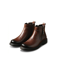 Lucas | Cow-Leather Side-Zip Ankle Boots