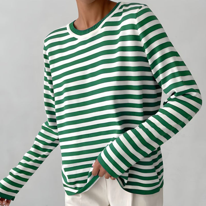Marina | Nautical Striped Cotton Sweater