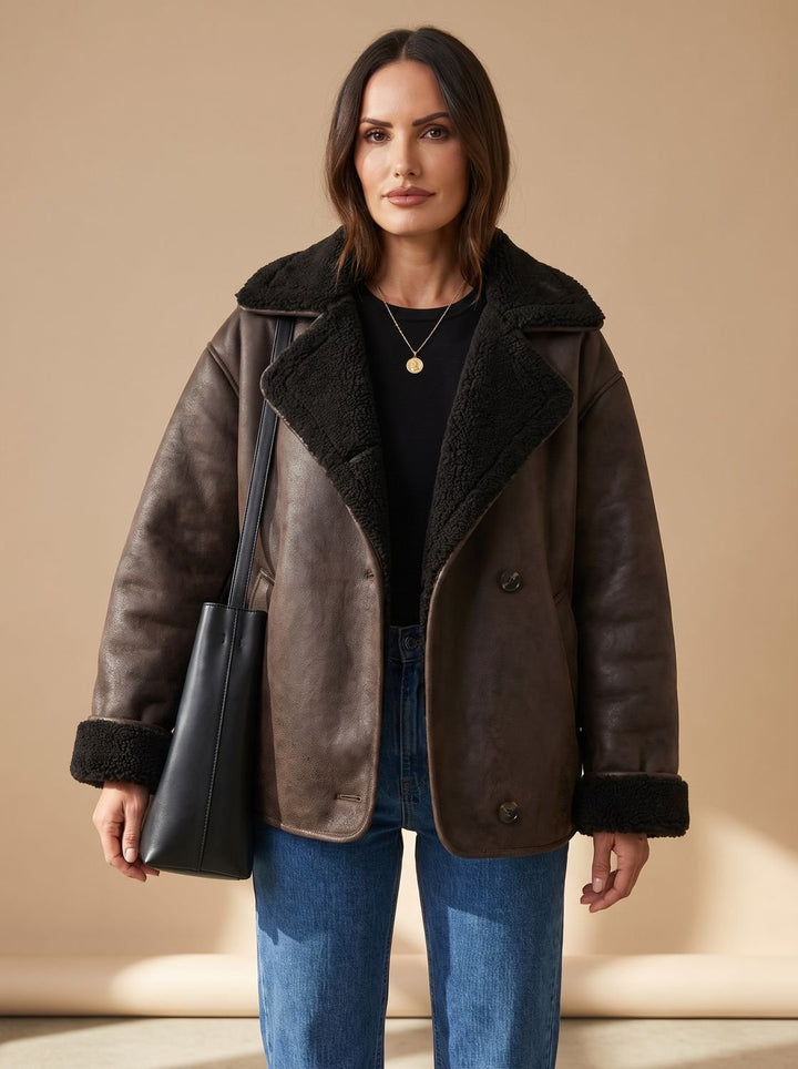 Teddy | Oversized Teddy Coat with Button Closure