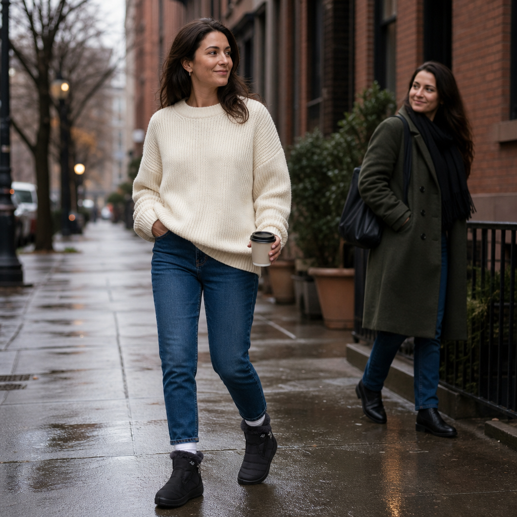 Lunavia | Ankle Boots – Plush-Lined Water-Repellent Style for Women