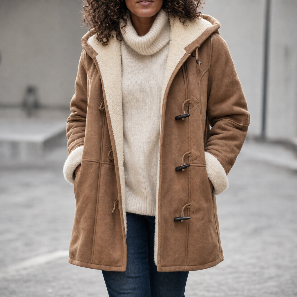 Wintlace | Hooded Duffle Coat – Slim Structured Winter Warmth