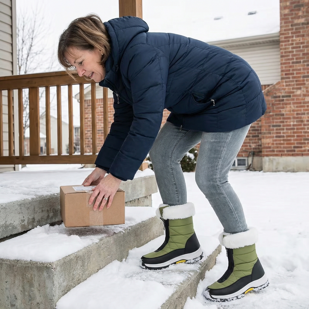 Frostara | Waterproof Winter Boots – Fur Lined & Traction Sole