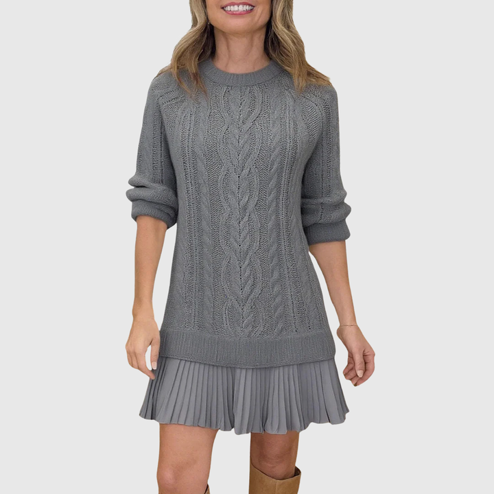 Celeste | Strickkleid mit Zopfmuster