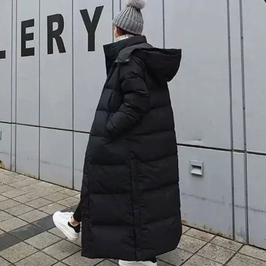 Valora | Maxi-Length Hooded Puffer Coat for Women