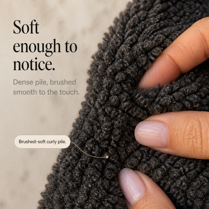 Ariane | Curly Faux Fur Jacket – Cozy Button-Front Design