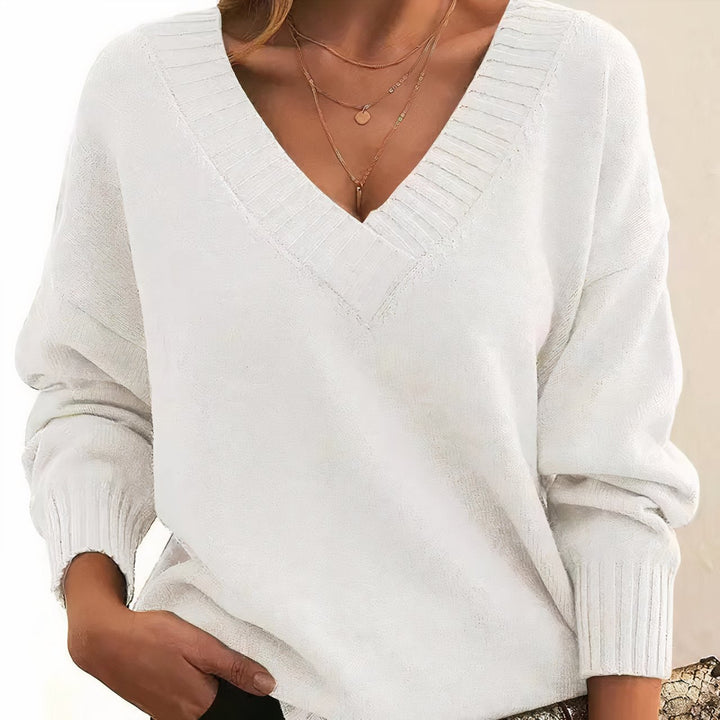 Avery | Cashmere Blend V-Neck Sweater