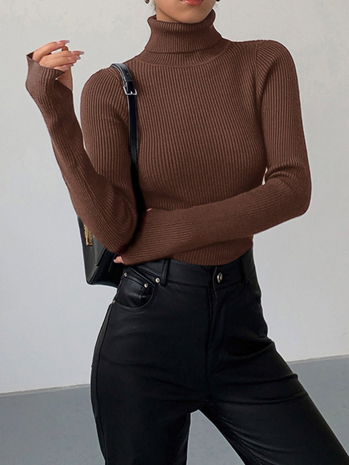 Noelle | Maglione a collo alto in maglia a coste