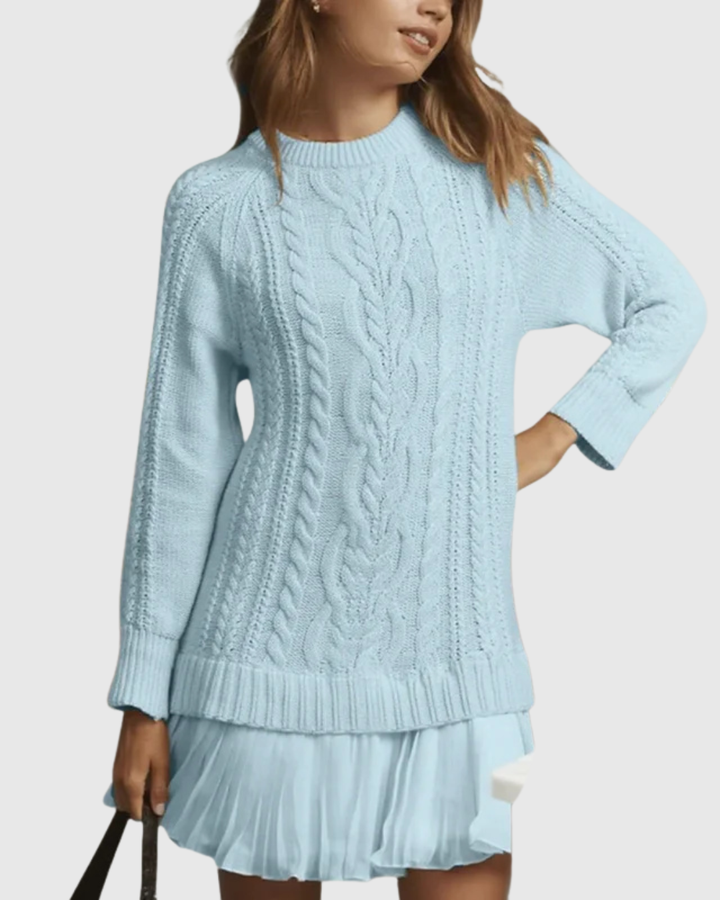 Celeste | Strickkleid mit Zopfmuster
