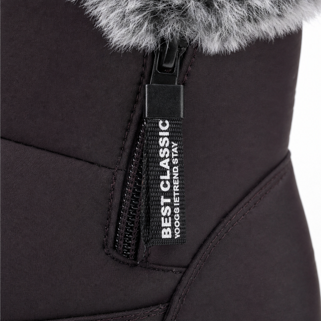 Warmalia | Waterproof Slip-On Snow Boots – Faux Fur-Lined Comfort for Women