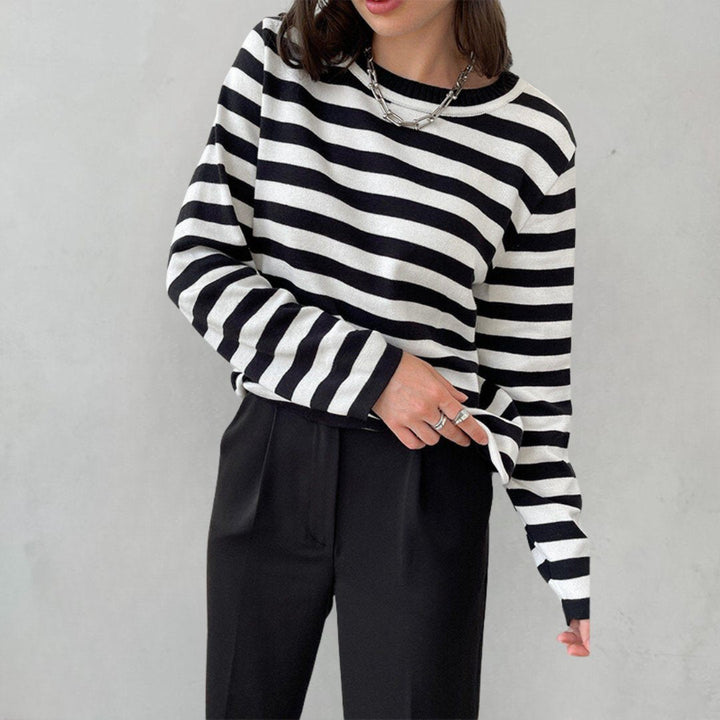 Marina | Nautical Striped Cotton Sweater