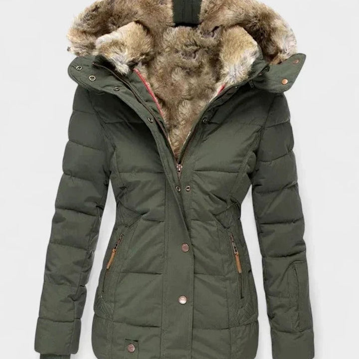 Marlene | Women's Padded Winter Jacket with Faux Fur Hood