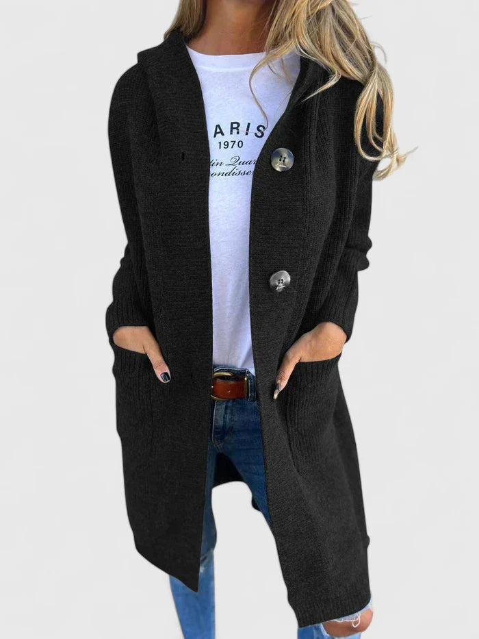Corinne | Longline Button Knit Cardigan