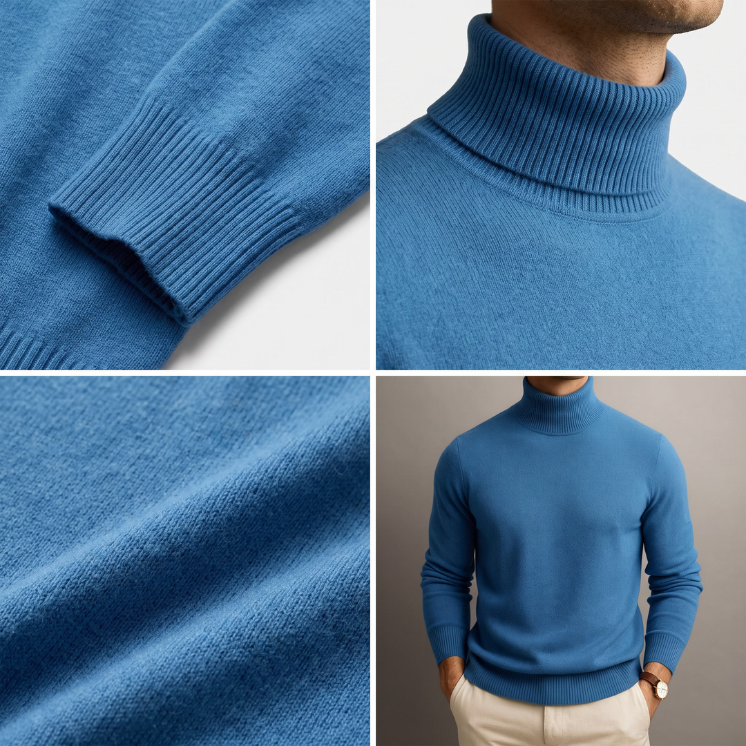 Celine | Cashmere Turtleneck Sweater – Luxuriously Soft Style for Men