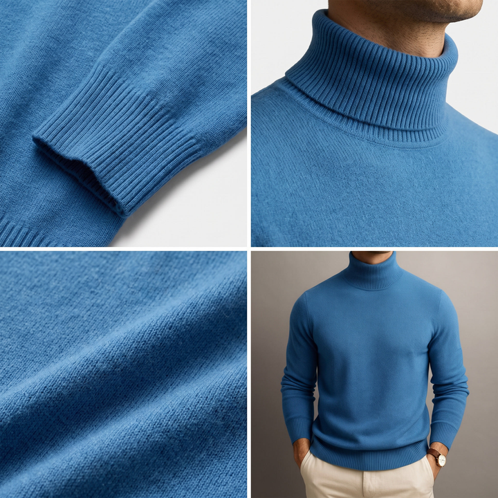 Celine | Cashmere Turtleneck Sweater – Luxuriously Soft Style for Men