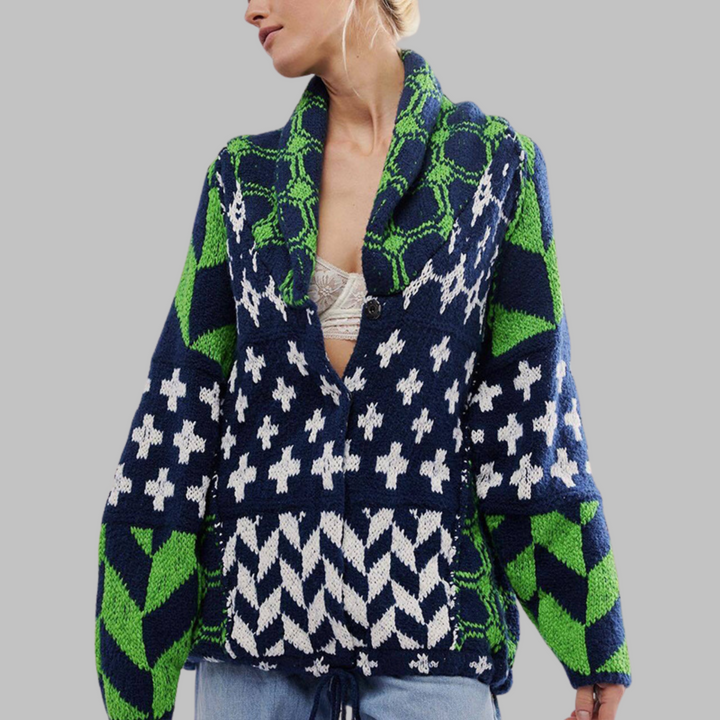 Noelle | Übergroße Strickjacke mit Knöpfen