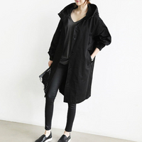 Maya | Women's Elegant Longline Hooded Trench Coat