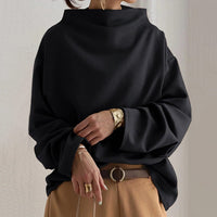 Elena | Oversized High-Neck Knitted Sweater