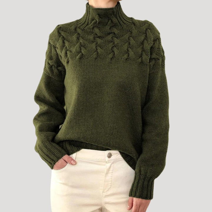 Colette | Cable Knit Turtleneck Sweater