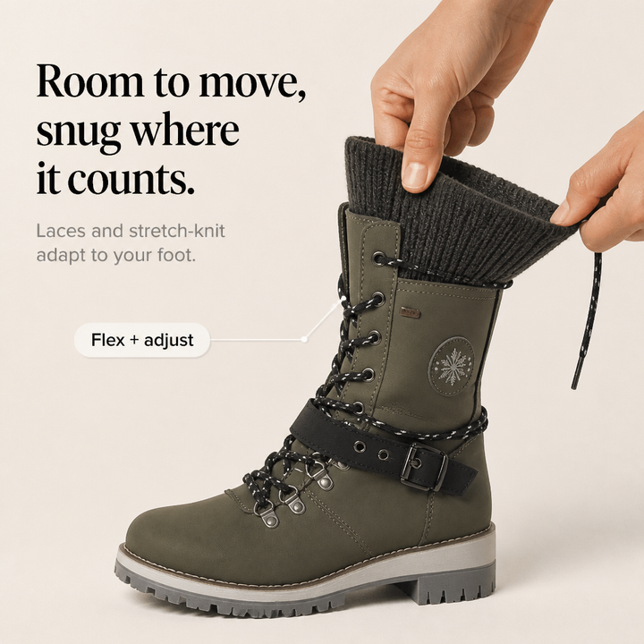 Cozette | Knit-Shaft Chelsea Boots – Comfortable Winter Style
