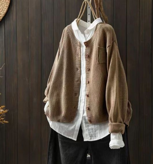 Evelisse | Lässige, oversized Strickjacke für Damen