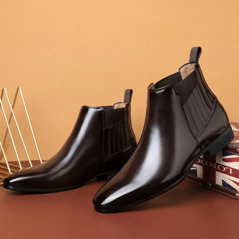 Edwina | Women's Elegant Pointed Toe Chelsea Ankle Boots