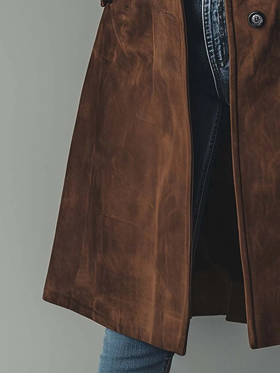 Odette | Women's Elegant Longline Double-Breasted Trench Coat