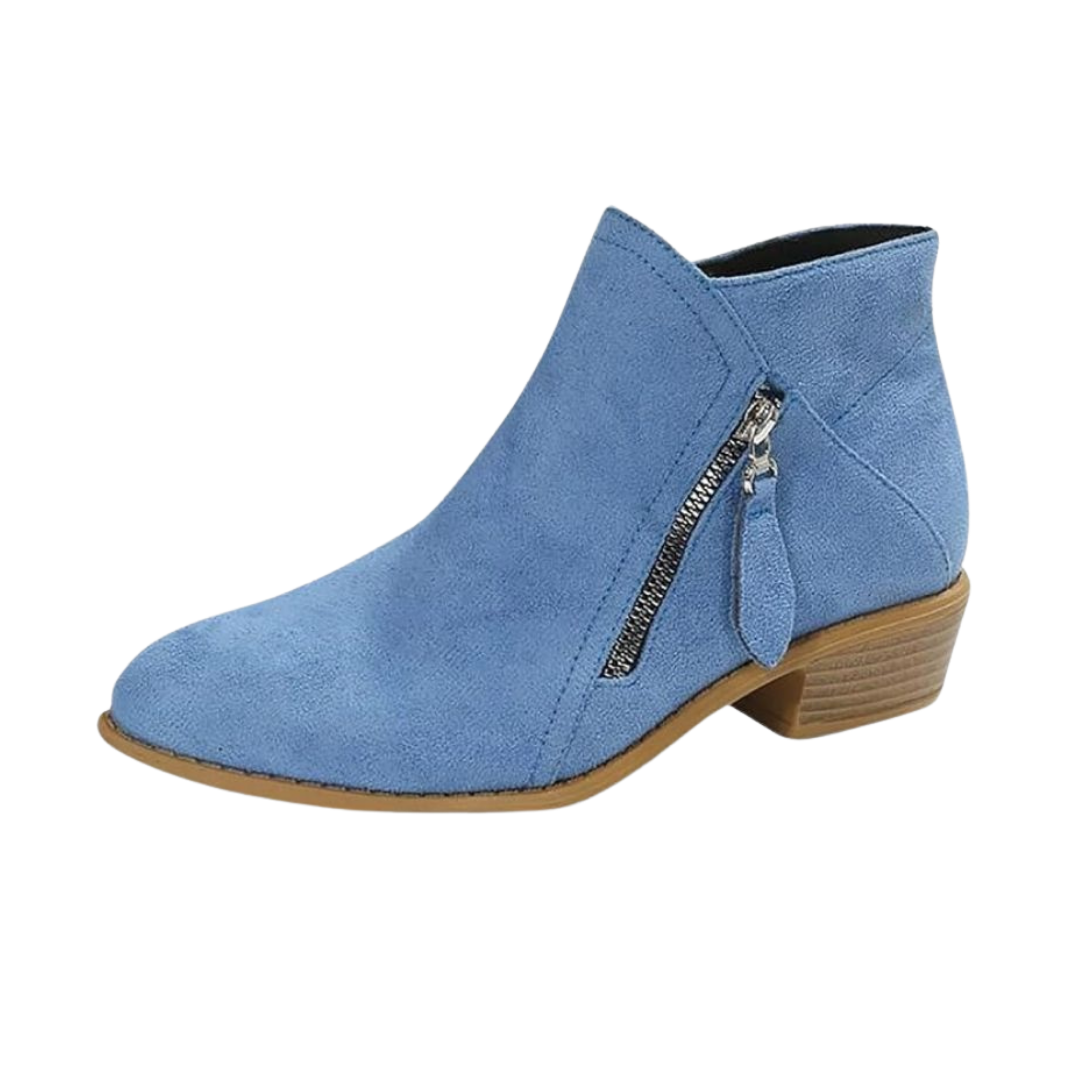 Aurelia | Women's Elegant Suede-Look Tassel Ankle Boots